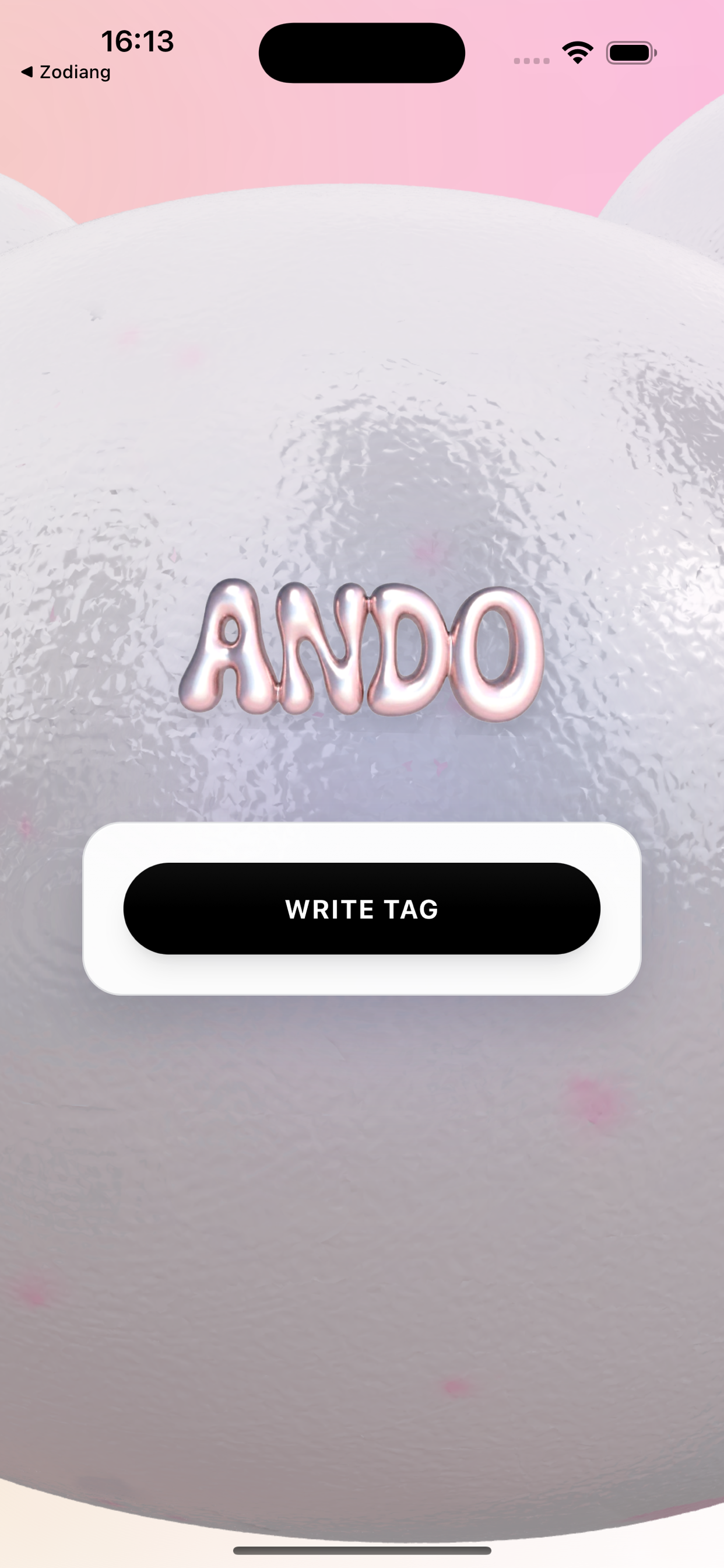ANDO ホーム画面